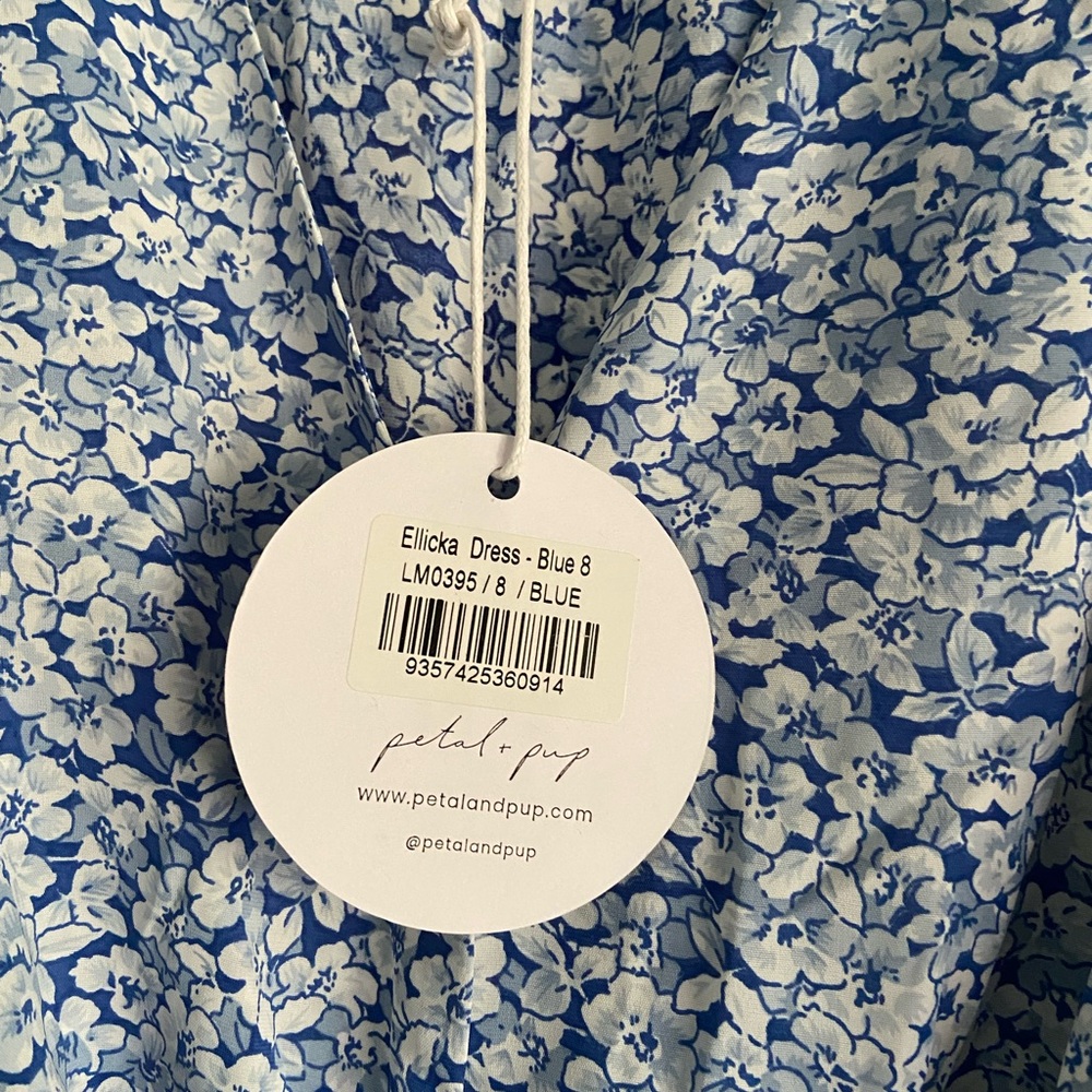 Petal & Pup Blue Floral Mini Dress - Picture 3 of 5
